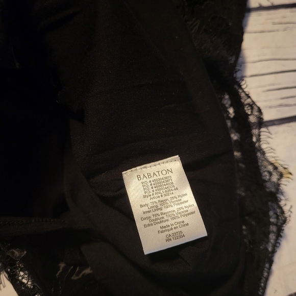 Aritzia Babaton Black Lace Dress Size 6 - Picture 12 of 12